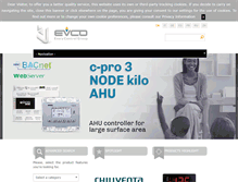 Tablet Screenshot of evco.it