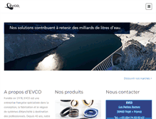Tablet Screenshot of evco.fr